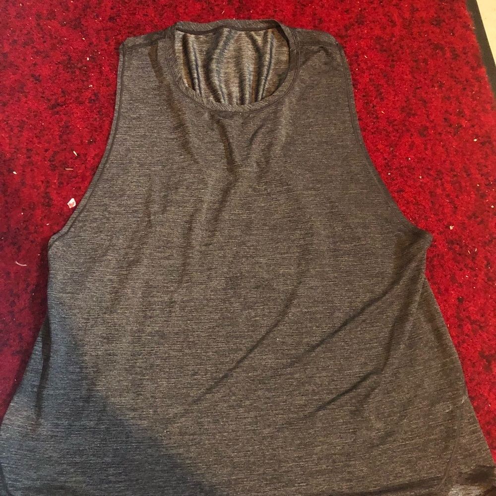 Lulu grey muscle tank